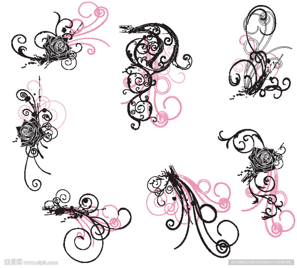 水彩花（内含高清分层图）