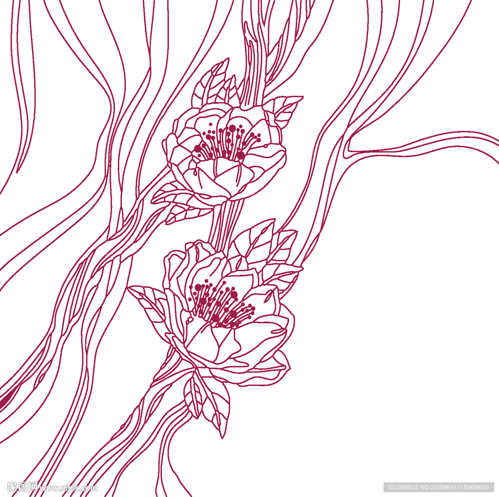 科幻花（内含高清分层图）