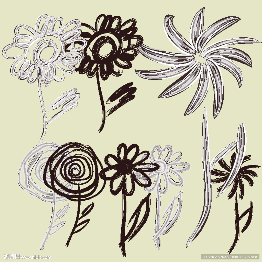 水彩花（内含高清分层图）