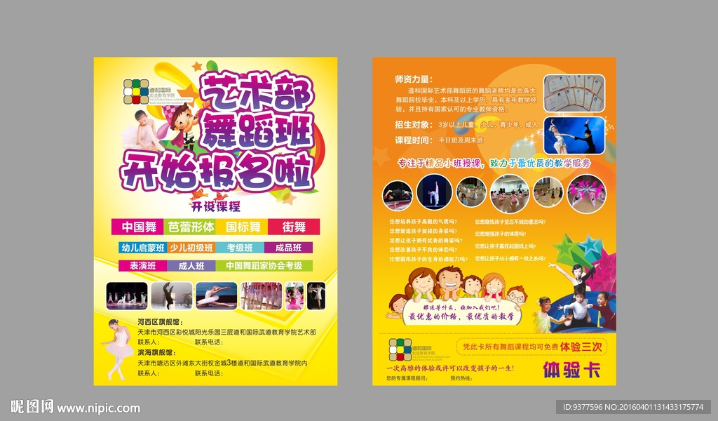 艺术培训DM宣传单