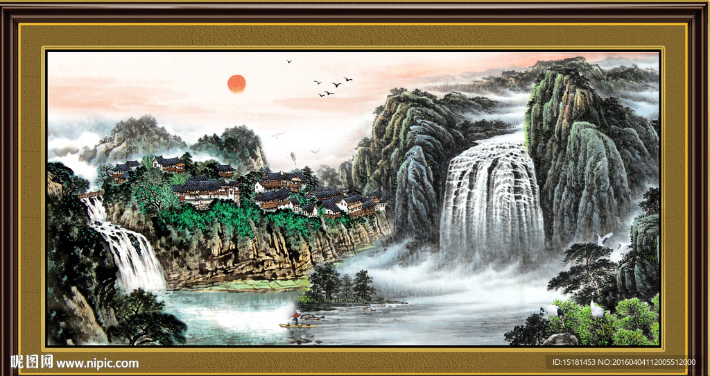 巨幅山水画