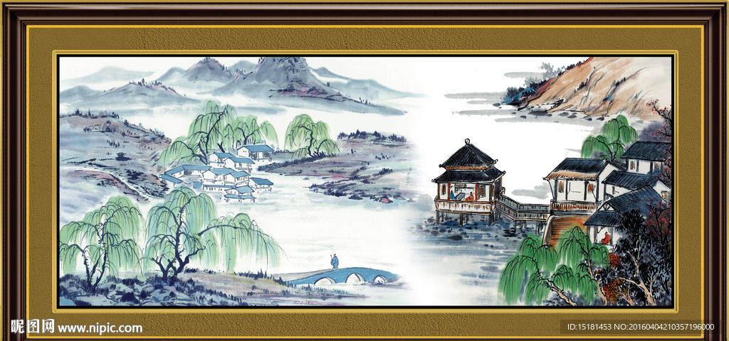 巨幅风景画
