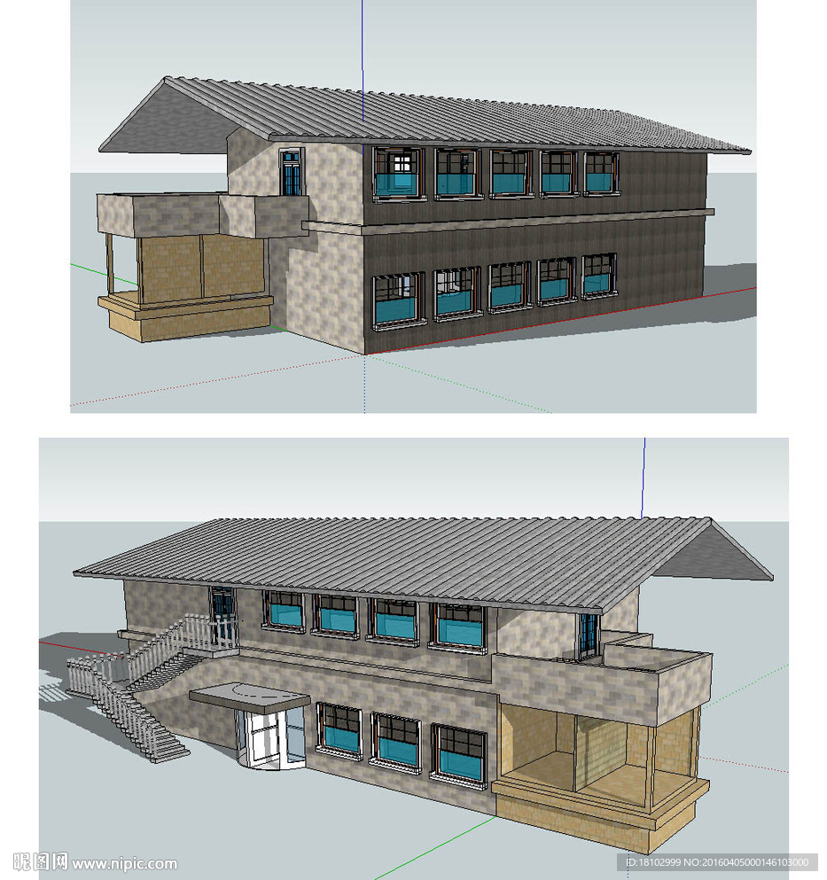 宿舍建筑草图大师SU模型