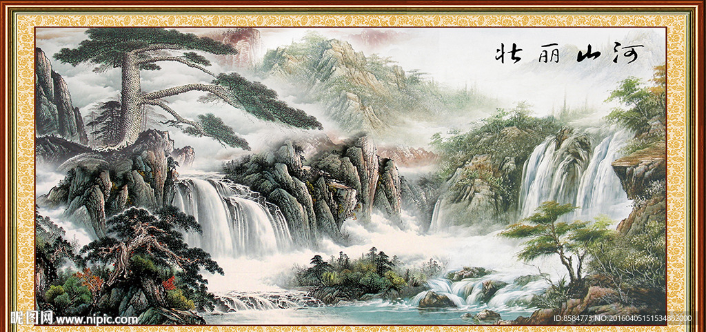 巨幅山水画