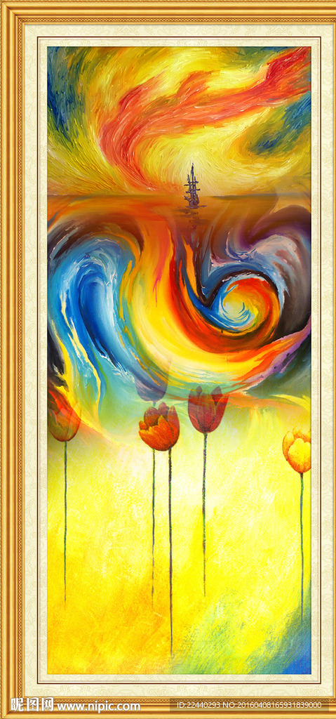 抽象油画