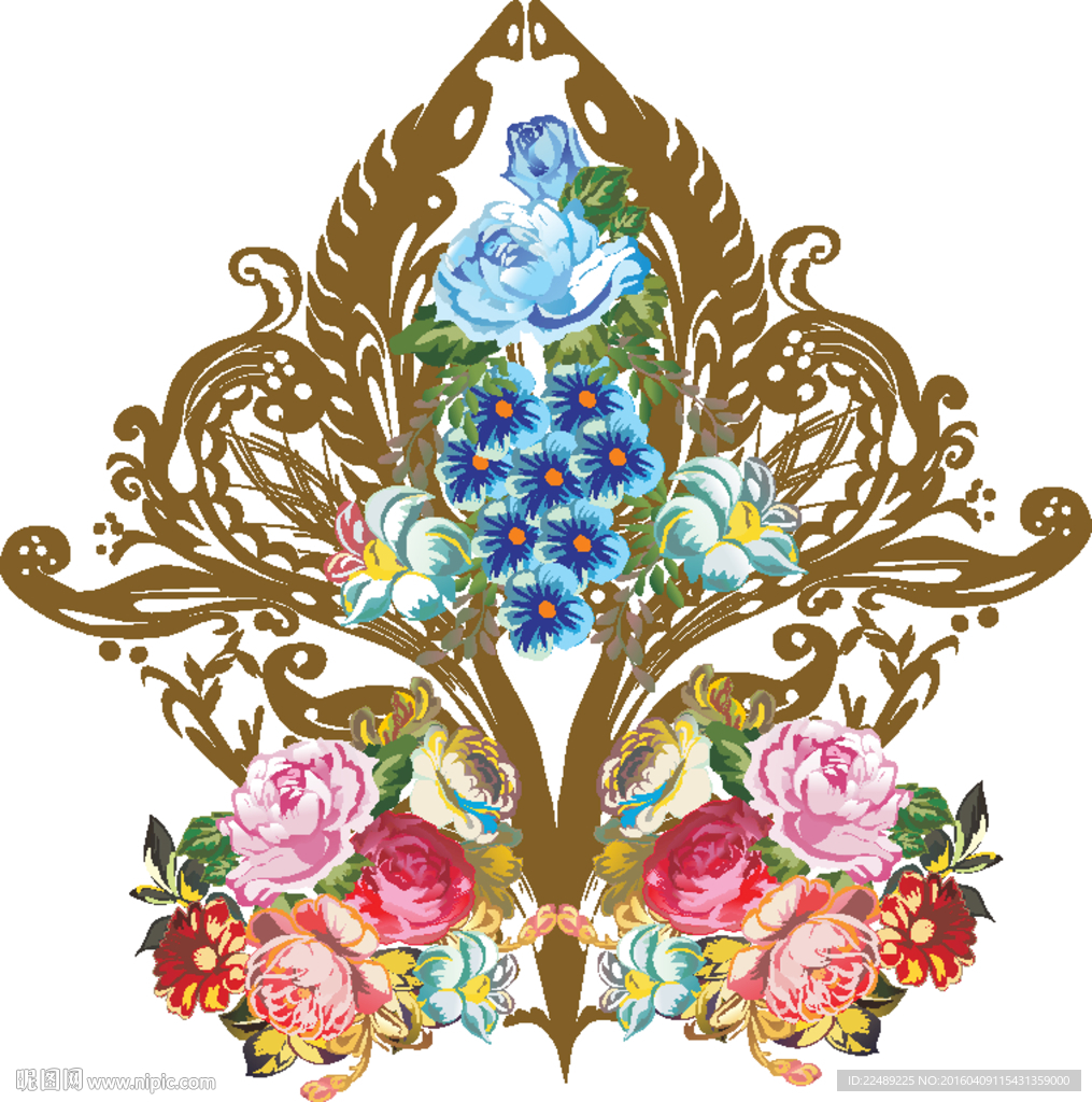 水彩花（内含高清分层图）