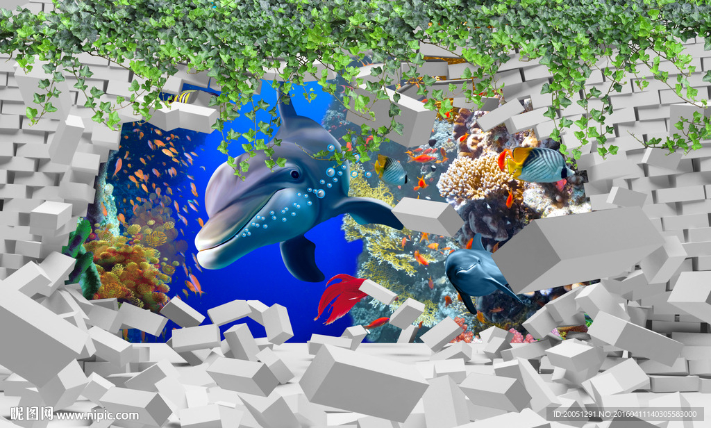 3d背景墙 3d立体画