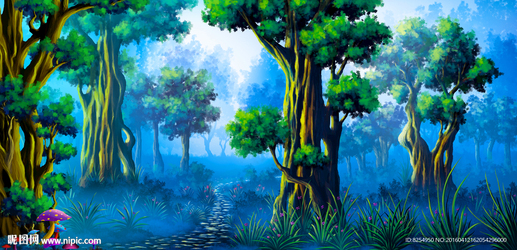 蓝色森林 TIF无分层