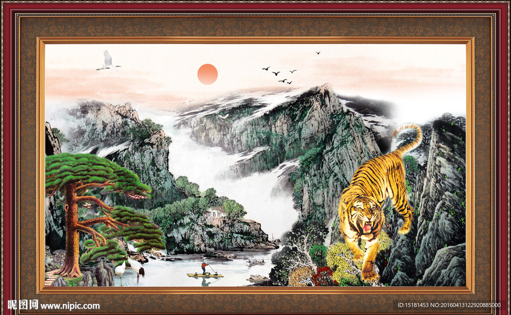国画老虎图