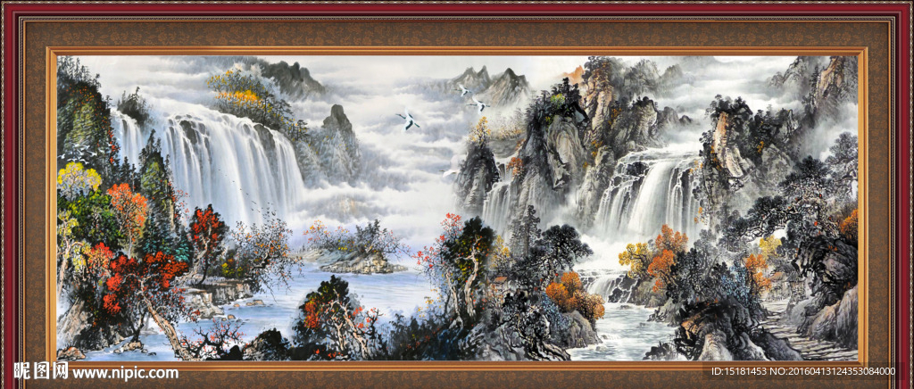 巨幅山水画