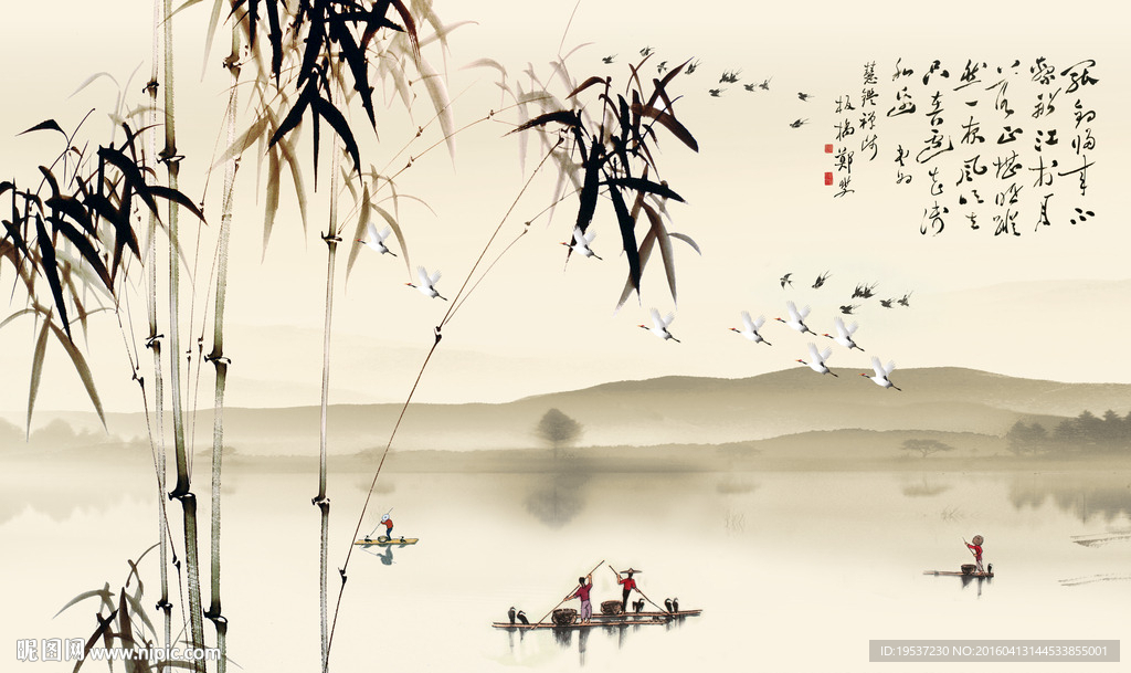 中式背景墙