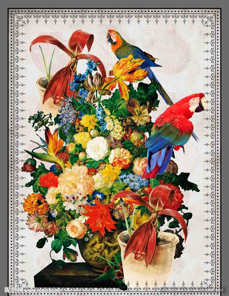 花卉油画