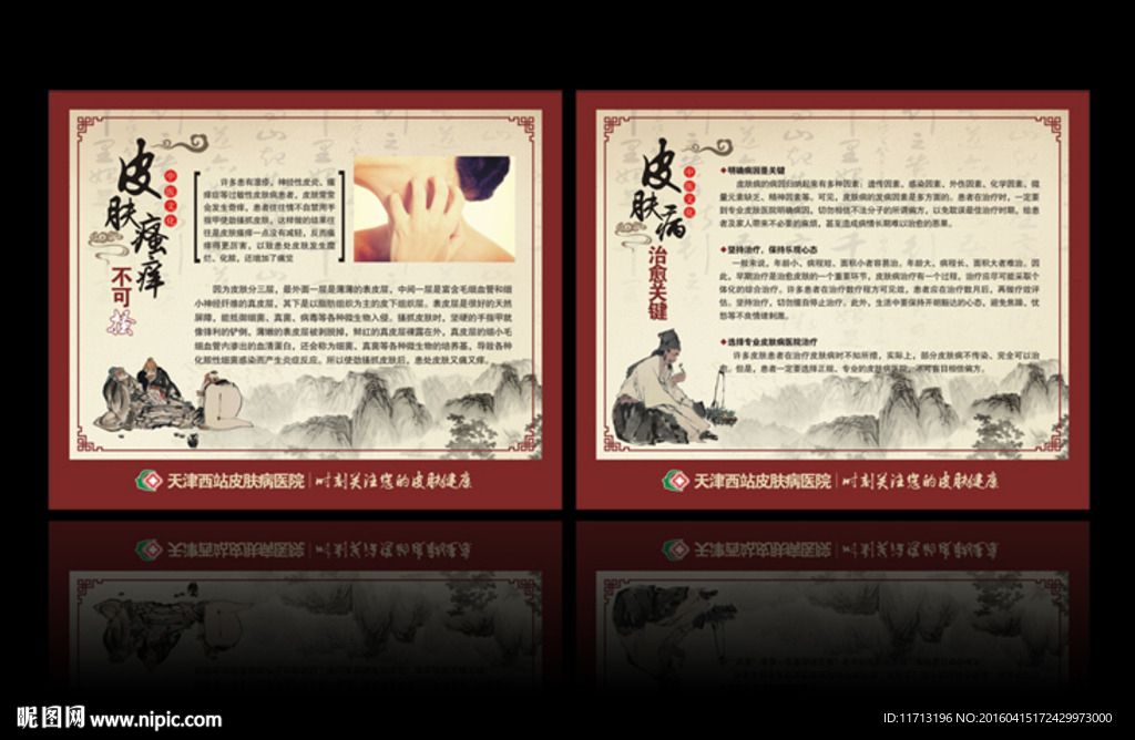 皮肤科中医展板