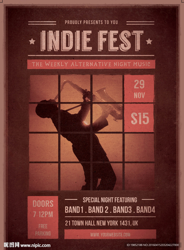 复古摇滚音乐海报