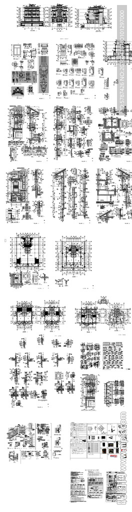 别墅建筑设计施工图