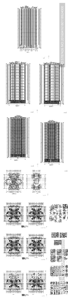 高层楼盘建筑方案施工图
