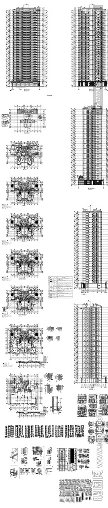 高层住宅建筑施工图