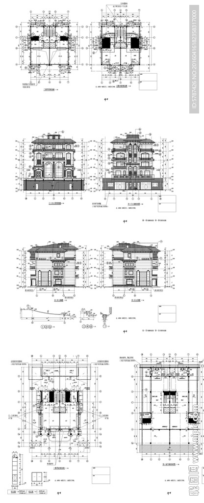 豪宅建筑施工图