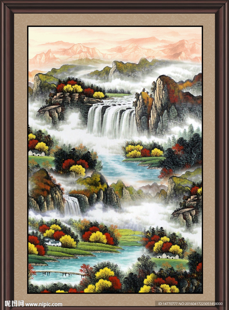 巨幅山水画