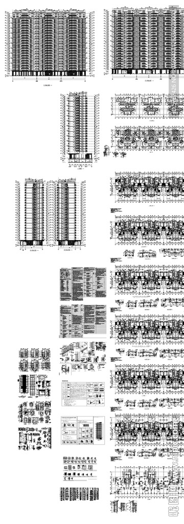 高层住宅建筑设计施工图