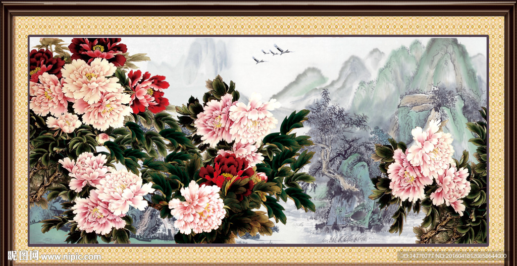 牡丹国画