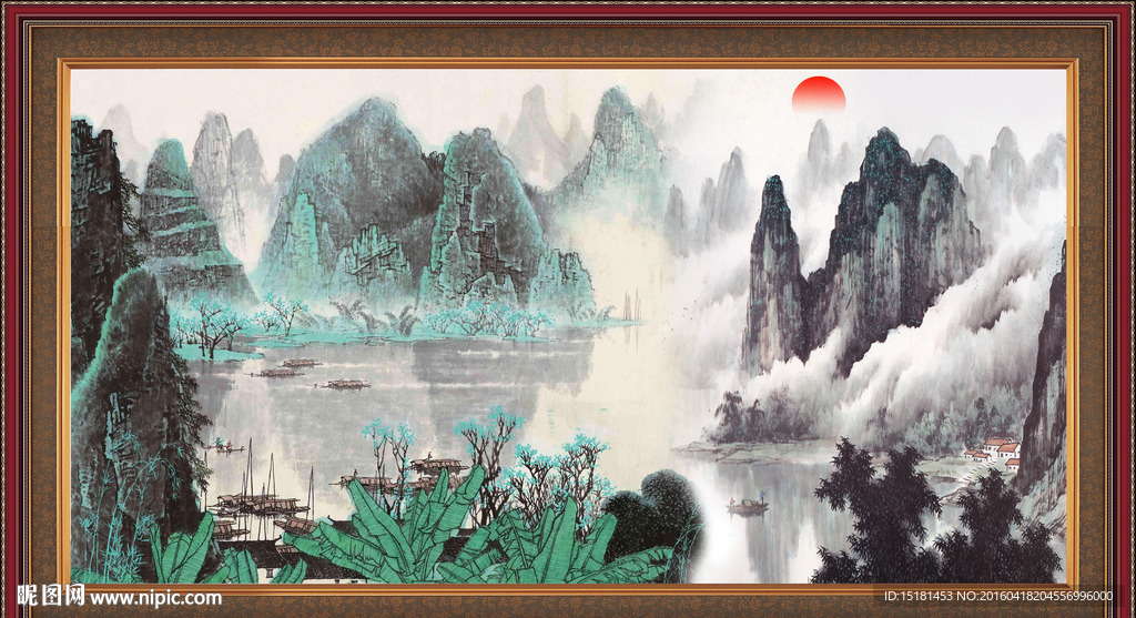 巨幅山水画