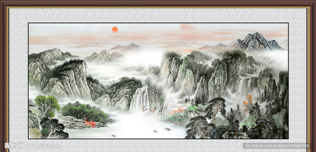 水墨山水画