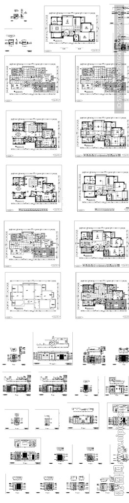 别墅家居装饰施工图