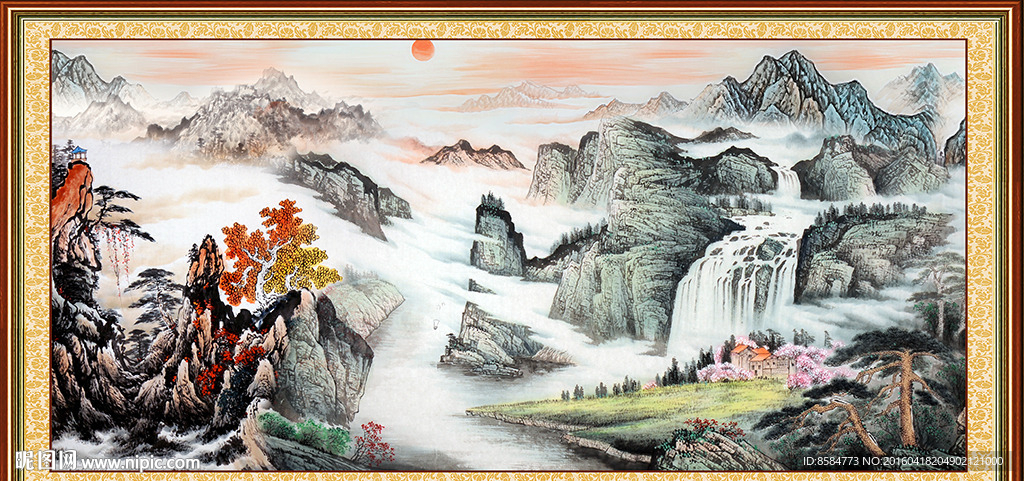 巨幅山水画