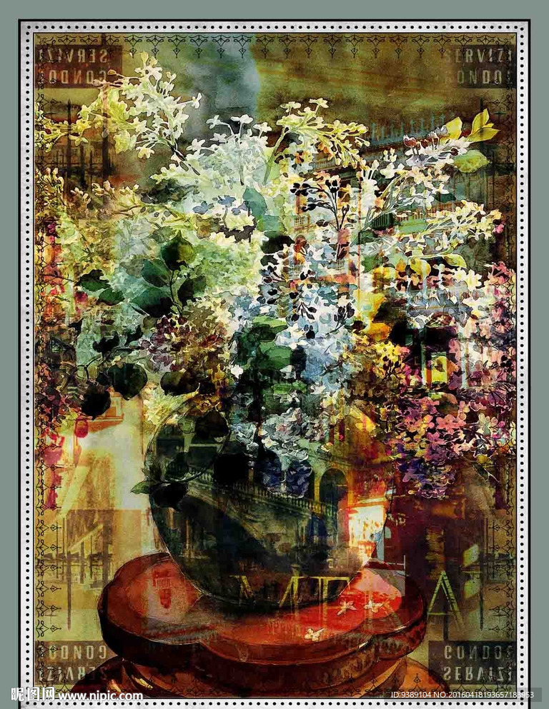 花卉油画