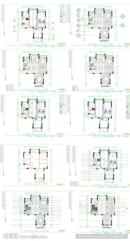 家居设计CAD平面图