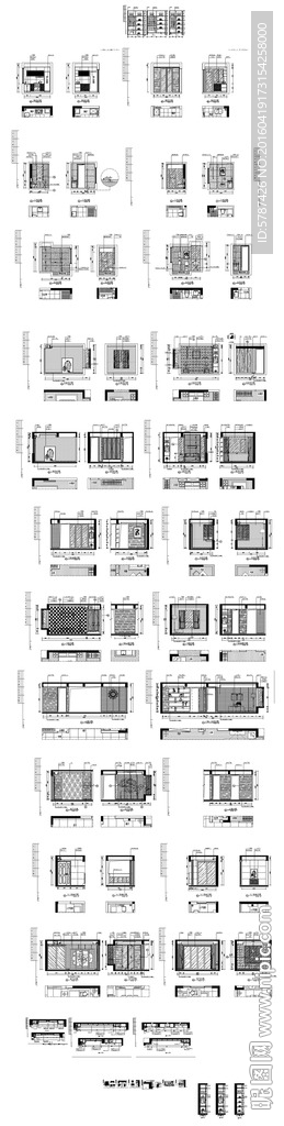 别墅家居立面施工图