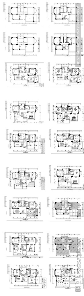 家居系统平面施工图