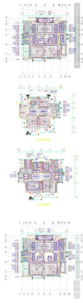 家居平面CAD索引图