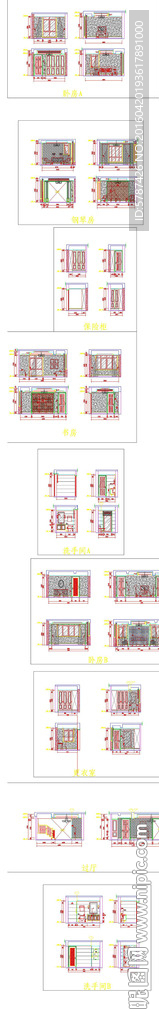 家居设计CAD立面图