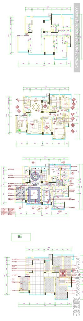 别墅设计平面施工图