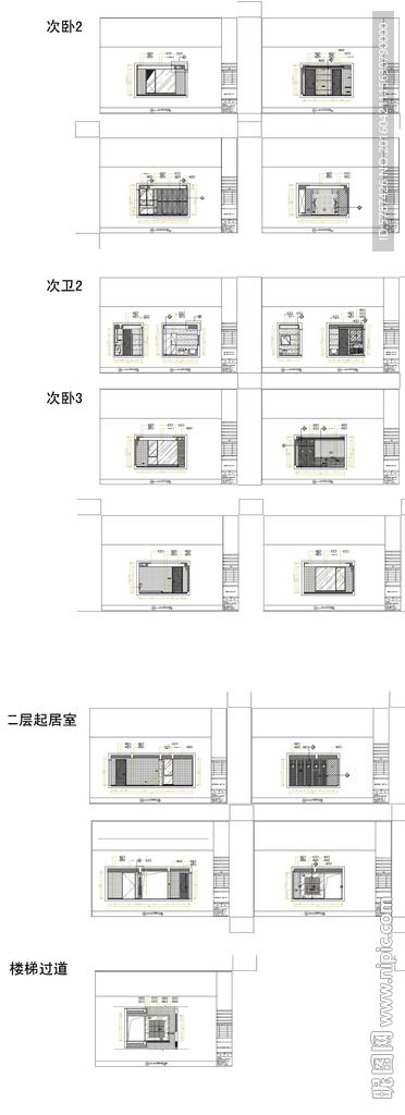 家在施工剖面图纸