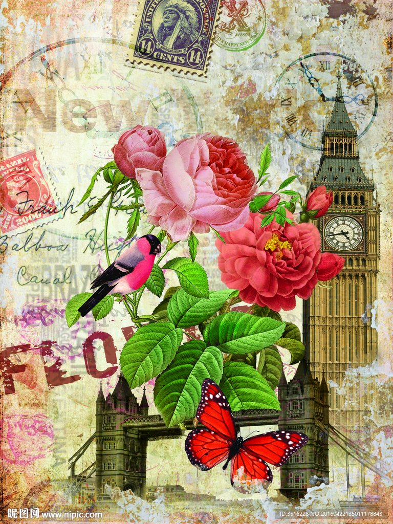 欧式复古装饰画