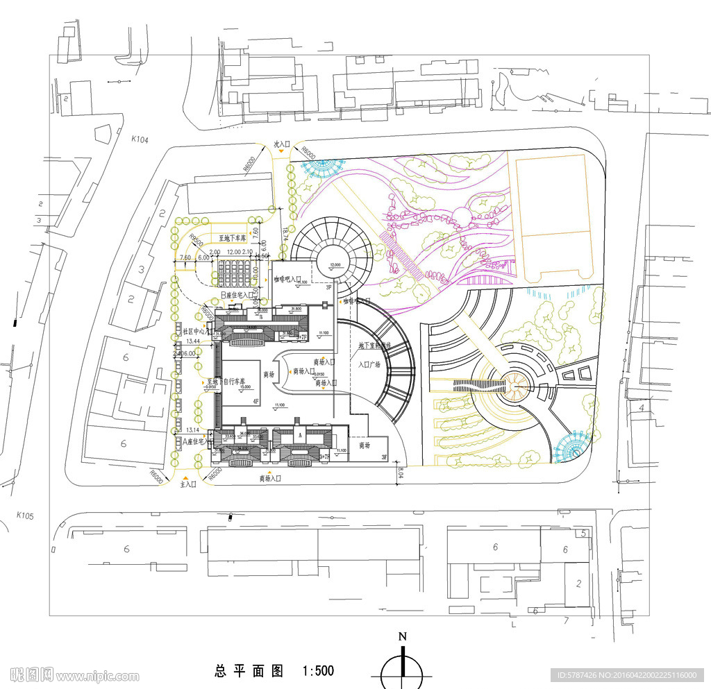 楼盘规划总CAD平面图