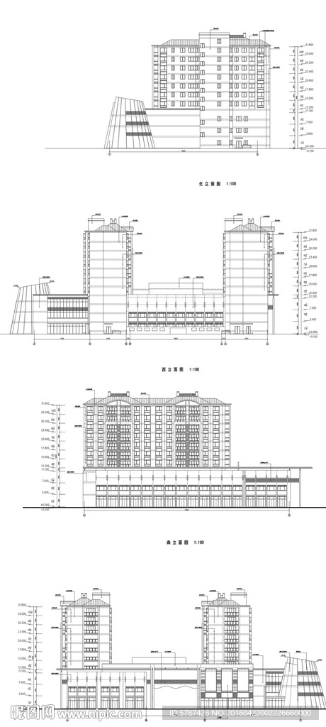 综合教育办公楼建筑CAD图