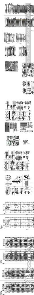 学校宿舍楼建筑设计CAD图纸