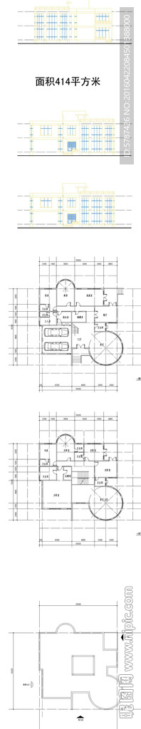 别墅豪庭建筑设计图