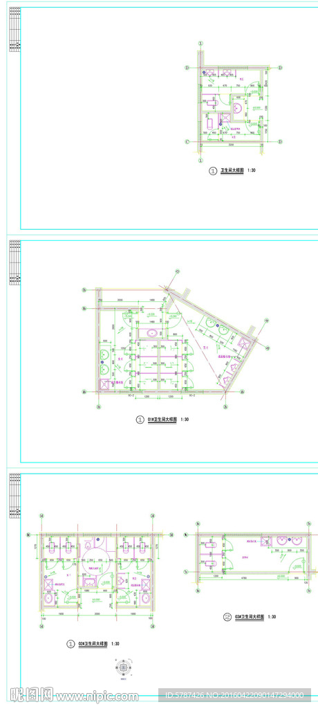 公共厕所施工图