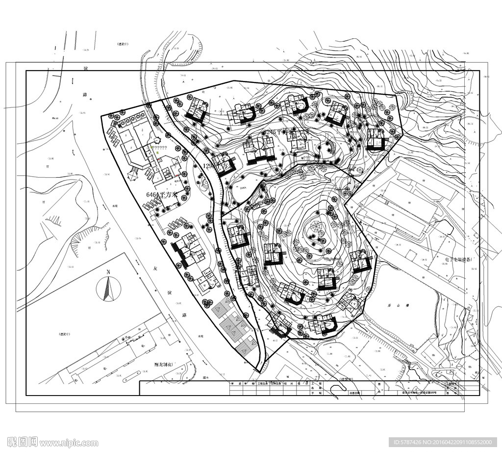 度假村规划总平面图CAD图