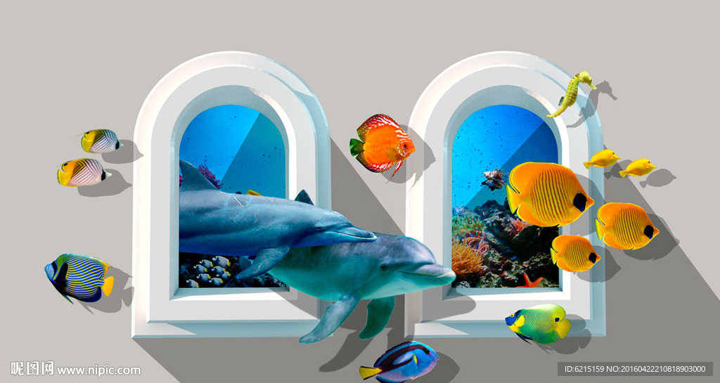 海洋3d立体画图片