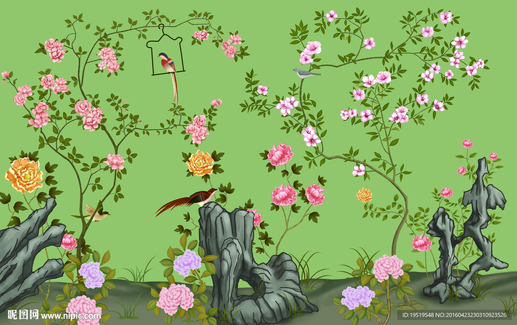工笔花鸟