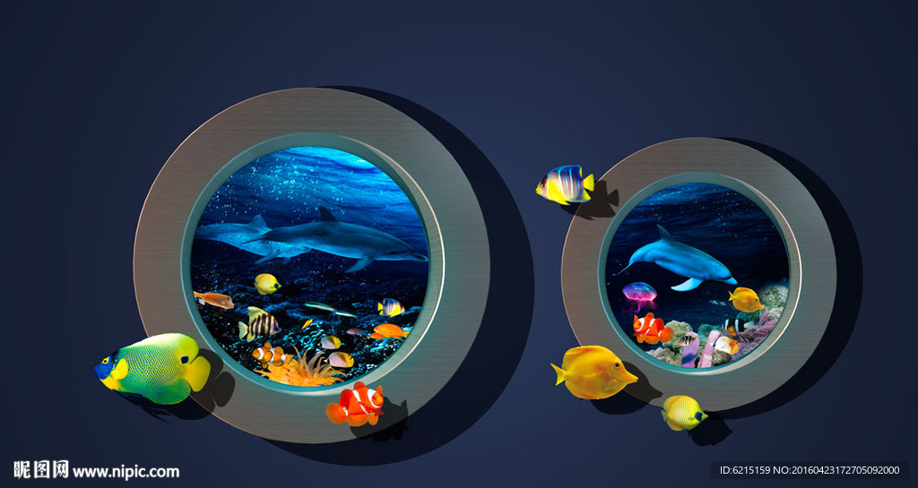 3D立体海洋画