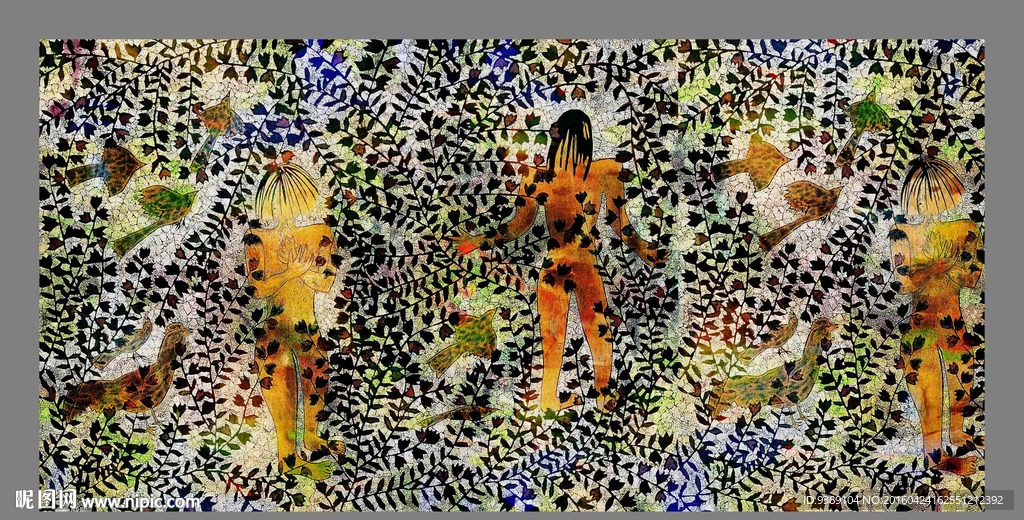 抽象油画