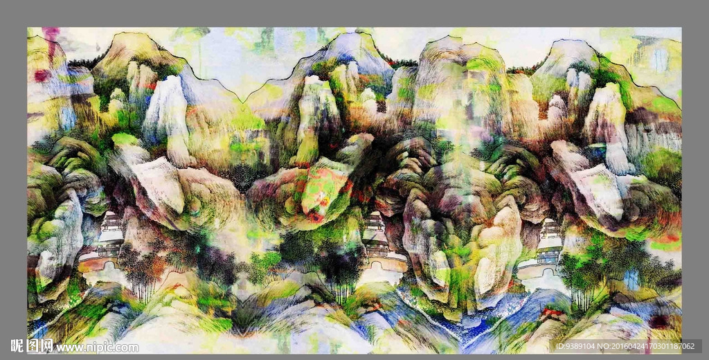 抽象油画