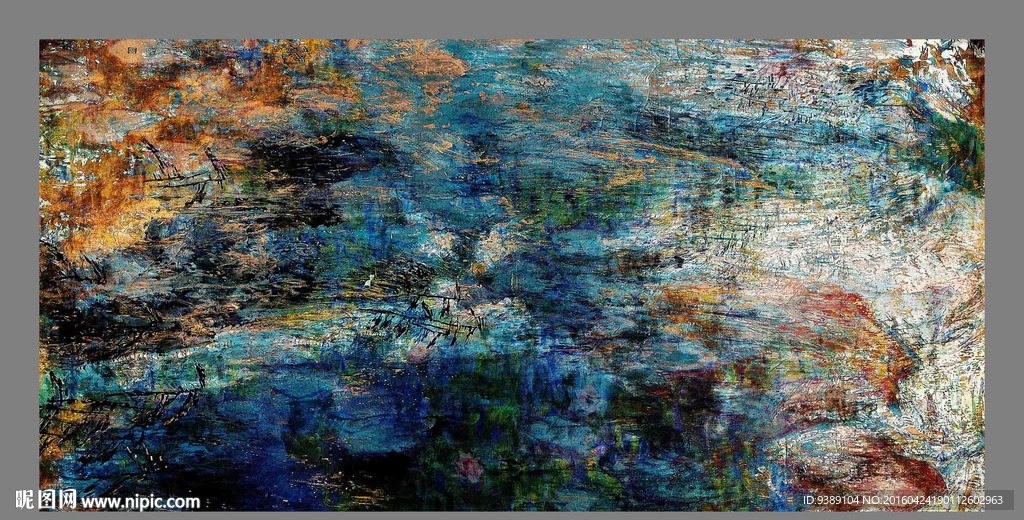 抽象油画